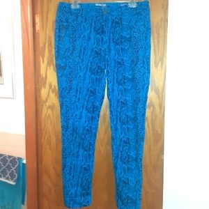 Style & Co brand electric blue skinny jeans